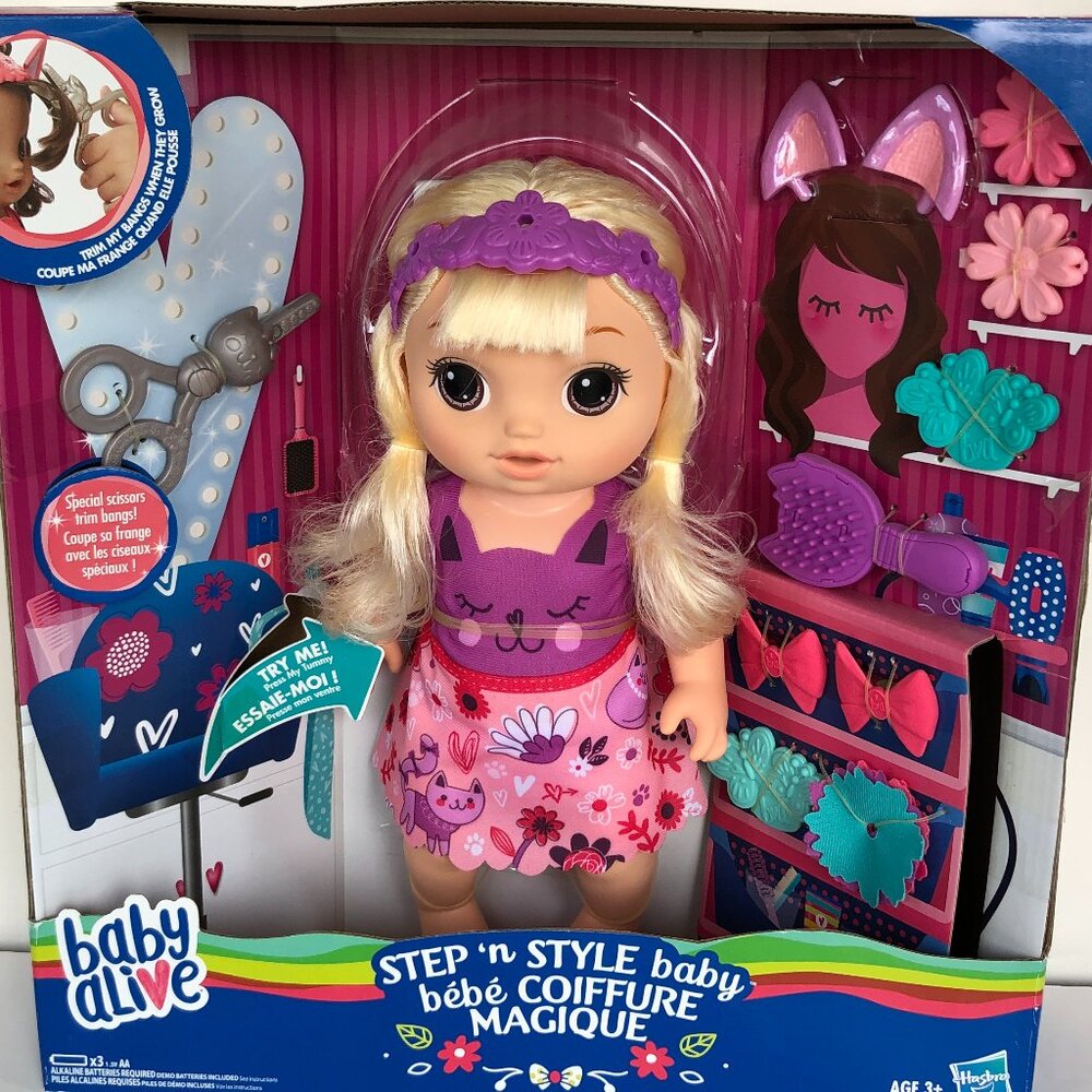 Brand New Talking Baby Alive Doll (Blonde) Hair Grows & Retracts For Age 3+
